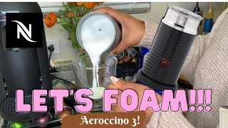 How To Foam Milk With Aeroccino 3 Make Coffee With Foam Tips amp Tricks  Easy Foamed Latte Recipe [upl. by Angrist]