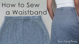 How to Sew a Waistband [upl. by Amor]