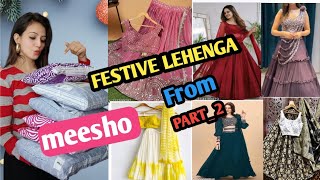 MEESHO LEHENGA HAUL part2 Honest Review  New Festival Lehenga  reshmastyle [upl. by Delastre841]