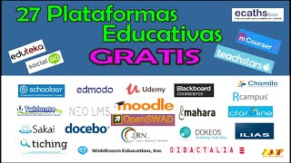 27 Plataformas Educativas Gratuitas [upl. by Boehmer]