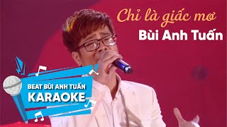 Karaoke Chỉ là giấc mơ  Bùi Anh Tuấn Ver Menard [upl. by Dodi779]