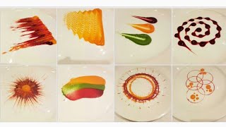 Types of Colorful Plating techniques  Part 1 Art on the plate By MONIKA TALWAR [upl. by Ronny]