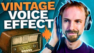 Vintage Voice Effect in Audacity  Old Radio Effect [upl. by Dnalel]