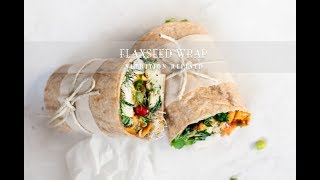 Flaxseed Wraps with realtime footage  1 Ingredient Vegan Paleo Keto [upl. by Sew]