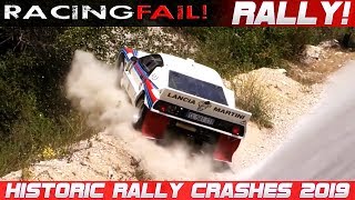 Historic Legend Rally Cars Crash Compilation 2019 [upl. by Ahsel]