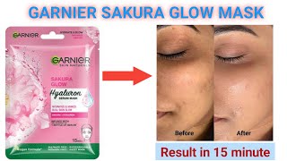 Garnier Skin Naturals Sheet Mask Sakura Glow 28g [upl. by Tarsus]