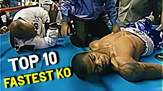 TOP 10 Fastest Knockouts In Boxing History [upl. by Balduin211]