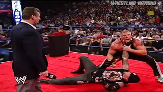 Undertaker and Brock Lesnar Thrilling Segment WWE Smackdown [upl. by Arihsak]