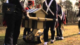 Reconstitution armée napoléonienne  le tir au canon Système Gribeauval [upl. by Kronfeld]