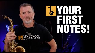 Saxophone Lesson  Beginner Saxophone  First Notes [upl. by Angelico955]