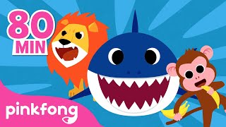 Baby Shark and more  Lets Sing with Animal Friends  Nursery Rhymes  Pinkfong Songs for Kids [upl. by Weisbart]