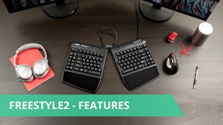 Kinesis Freestyle2 quotFS2quot Keyboard Features [upl. by Haseena]