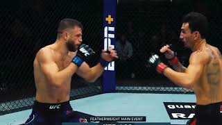 UFC Max Holloway vs Calvin Kattar highlight [upl. by Nylirem]