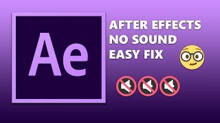 AFTER EFFECTS EASY AUDIO PREVIEW FIX [upl. by Rosana]