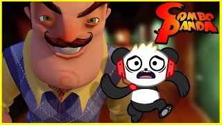 Scary Hello Neighbor Challenge Lets Play with Combo Panda [upl. by Paugh]