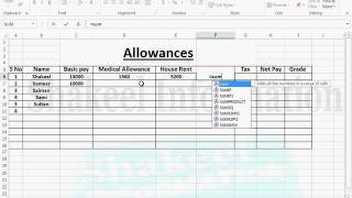 Excel Allowances [upl. by Karolina]