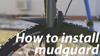 How to install mountain bike mudguard [upl. by Irotal468]