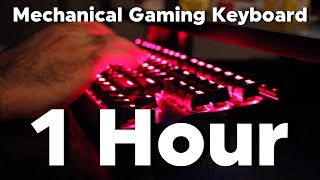 Cherry MX Red Switch Sound  1 Hour FAST Typing  ASMR Mechanical Keyboard [upl. by Theurich]