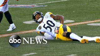 Steelers linebacker suffers major back injury [upl. by Anstice]