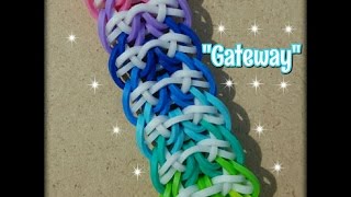 quotGatewayquot Hook Only Rainbow Loom BraceletHow To Tutorial [upl. by Kokaras]