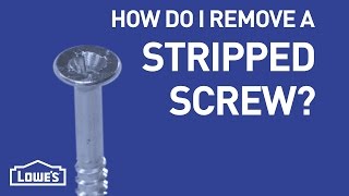 How Do I Remove A Stripped Screw  DIY Basics [upl. by Solis]