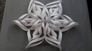 3D Paper Snowflakes DIY [upl. by Gnuy]