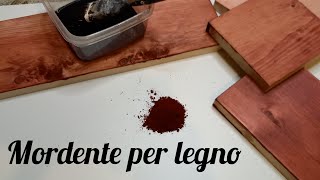 Dipingere il legno con il mordente [upl. by Akcemat]