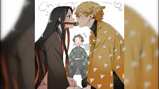 ZenNezu Zenitsu x Nezuko  V3 Demon Slayer Couples [upl. by Rudy]