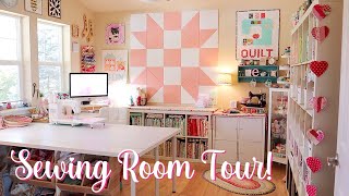 2023 Sewing Room Tour UPDATED [upl. by Aissilem93]