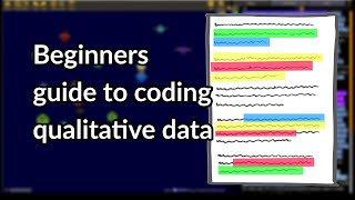 Beginners guide to coding qualitative data [upl. by Erdne]