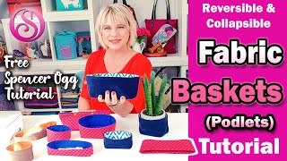 Fabric basket tutorial [upl. by Anen930]