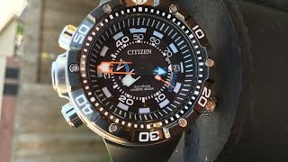 Citizen Eco Drive Promaster Aqualand Depth Meter [upl. by Arahset]