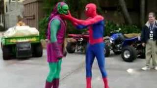 Spiderman vs Green Goblin at Universal Studios [upl. by Oir]