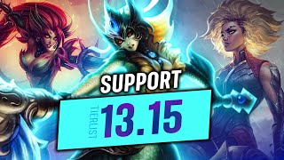 1315 Support Tier ListMeta Analysis  League of Legends [upl. by Broddy299]