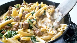 Creamy Italian Sausage Pasta Ready in 20 Mins [upl. by Oliver203]