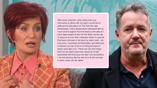 Sharon Osbourne APOLOGIZES for Defending Piers Morgan [upl. by Isayg]