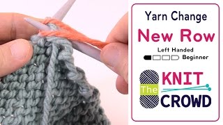 How to Knit Change Yarn Beginning of Row [upl. by Austin]