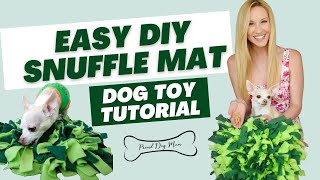 DIY Snuffle Mat Dog Toy  Proud Dog Mom [upl. by Ganiats]