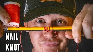 Easy Archery Nocking Points  How To Easily Tie A Nail Knot [upl. by Anora]