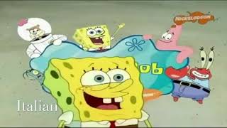 Spongebob Squarepants Theme SongIntro in 10 Languages [upl. by Glenna]