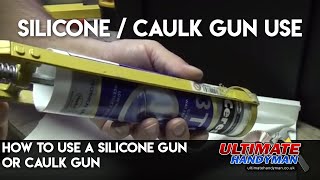 how to use a silicone gun or caulk gun [upl. by Radack]