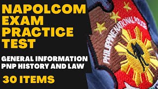 PNP Entrance Exam ReviewerPNP History and Law NAPOLCOM EXAM Practice Test [upl. by Schwab]