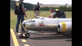 Incredible B 29 US Giant RC Bomber Displayed in Michelstadt Germany [upl. by Terriss]