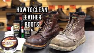 How to Clean amp Restore Leather Boots [upl. by Naltiak480]