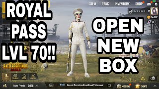 PUBG MOBILE  UNLOCK ROYAL PASS LVL 70 amp OPEN NEW BOX  SEASON 2 [upl. by Lednam]