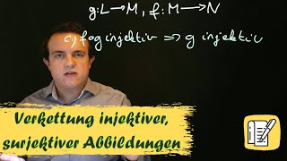 Verkettung injektiver surjektiver Abbildungen [upl. by Enerual132]