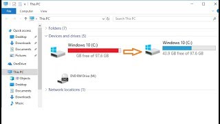 How to Clean Dirty C Drive without losing Data100 Works Make PC Faster Space amp Clean [upl. by Aneetsirhc]