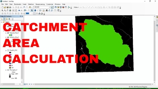 Catchment area Calculation using arcgis 104  watershed delineation [upl. by Zerat]