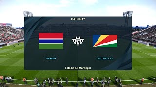 Gambia vs Seychelles 08062024 FIFA World Cup Qualification CAF PES 2021 [upl. by Nett162]