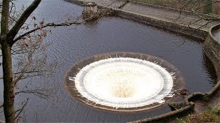 Ladybower Plughole Full Flood Overflowing 2019 [upl. by Arza]